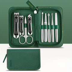 9pcs Nail Clippers Fingernail & Toenail Cutter Manicure Tool