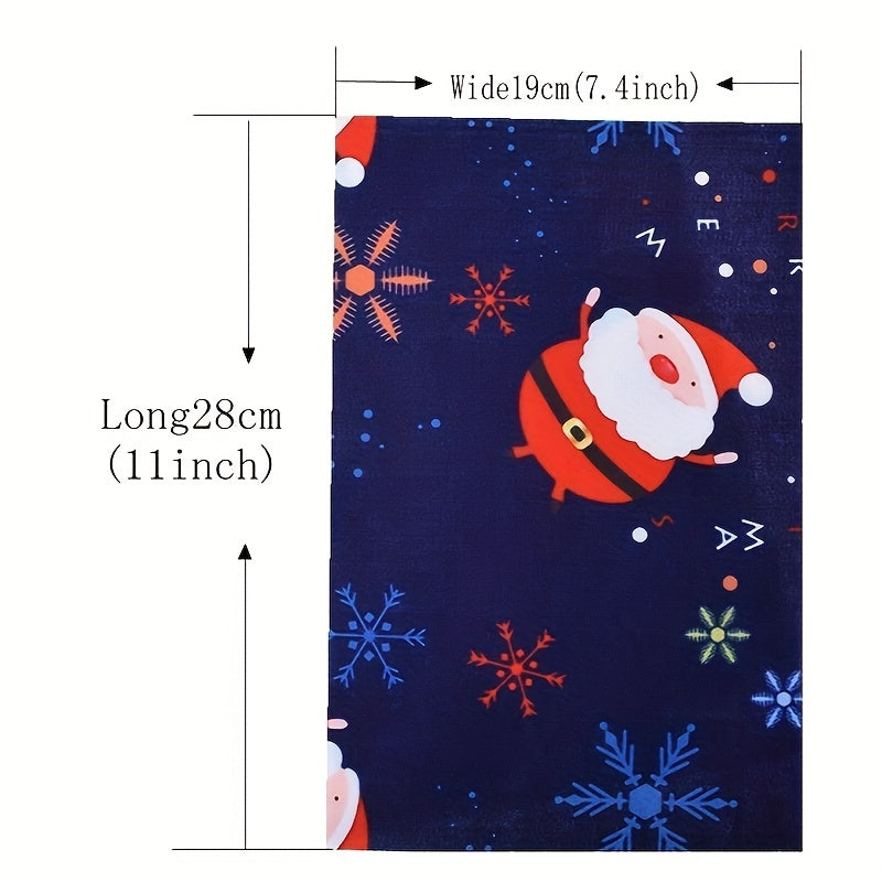 8pcs Christmas Print Non Woven Felt Fabric for Sewing Crafts 19cmx28cm