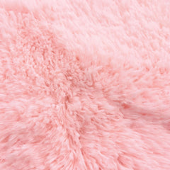 2pcs Pink Plush Area Rug Ultra Soft Large Living Room