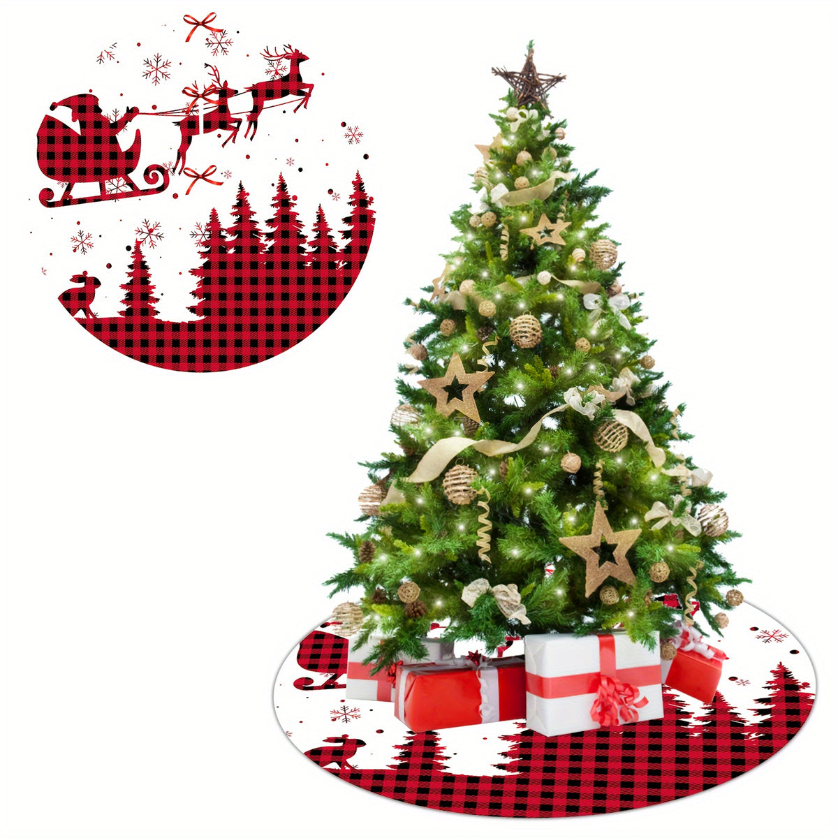 152 4 Cm Christmas Tree Skirt Ornaments Home Decor