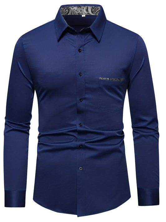 Men's Casual Button Up Shirt Spring Summer