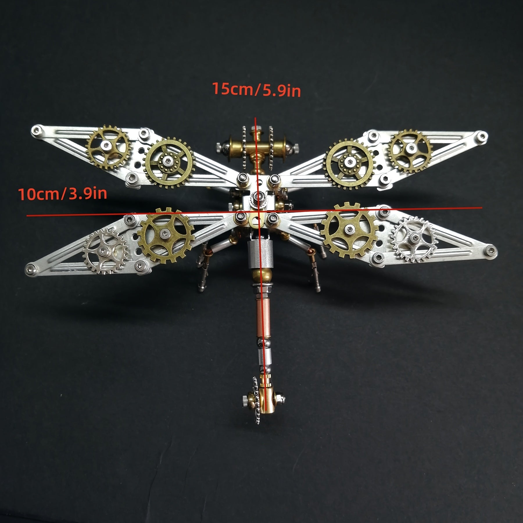 3D Metal Dragonfly Steampunk Puzzle DIY Insect Model