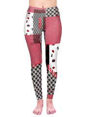 Cherry Print High Waist Leggings Bohemian Skinny Leggings