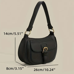 Minimalist Solid Baguette Bag All Match