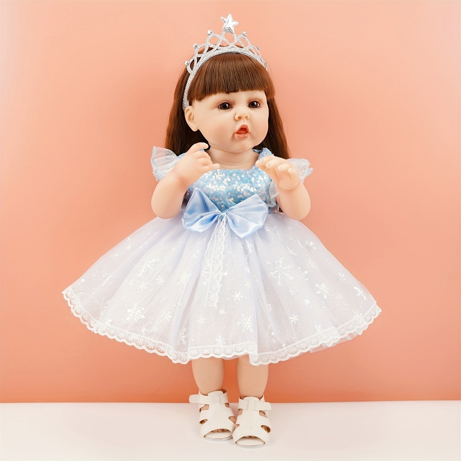 22 Inch Reborn Doll Princess Elsa with Crown