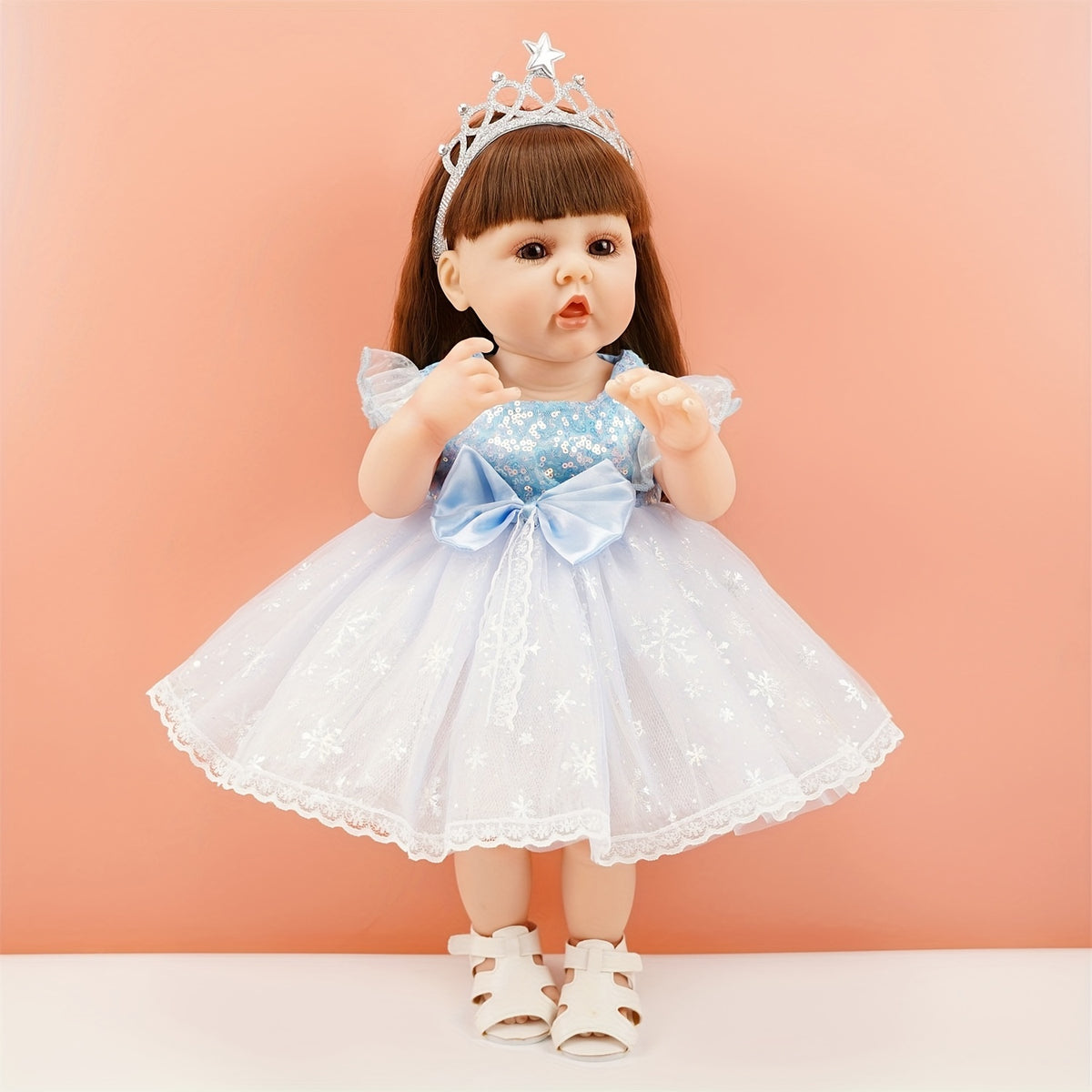 22 Inch Reborn Doll Princess Elsa with Crown