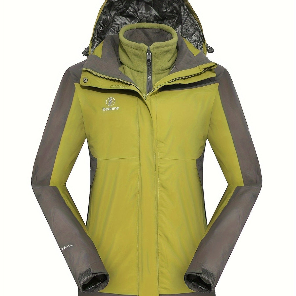 Women's 3 in 1 Hooded Jacket Fleece Lined Ski Jacket