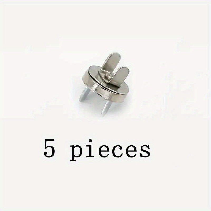 5pcs Round Strong Magnet Metal Card Buckle Magnetic Snap Button