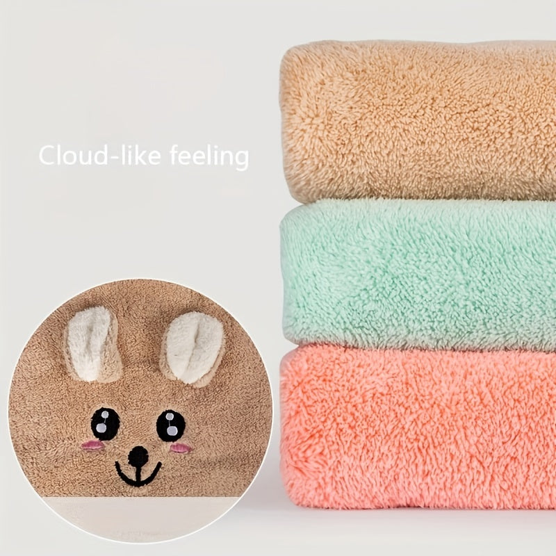 Cartoon Embroidered Hand Towel Soft Skin-friendly Face Towel