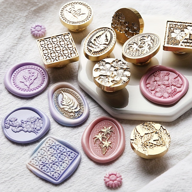 Lily Stamp Head Mushroom Cluster Flat Pattern Envelope Seal
