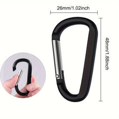 8pcs Aluminum D Ring Carabiners Clip for Outdoor Camping Hiking Climbing