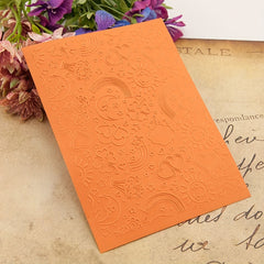 Rainbow Heart Star Sun Plastic Embossing Folders for Scrapbooking