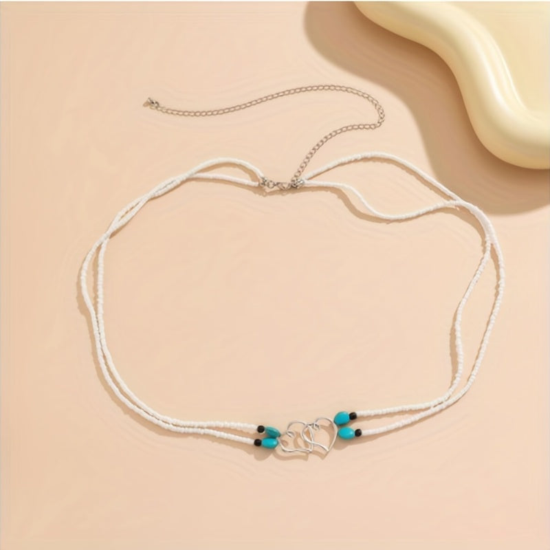 Bohemian Double Layer Beads Waist Chain for Women