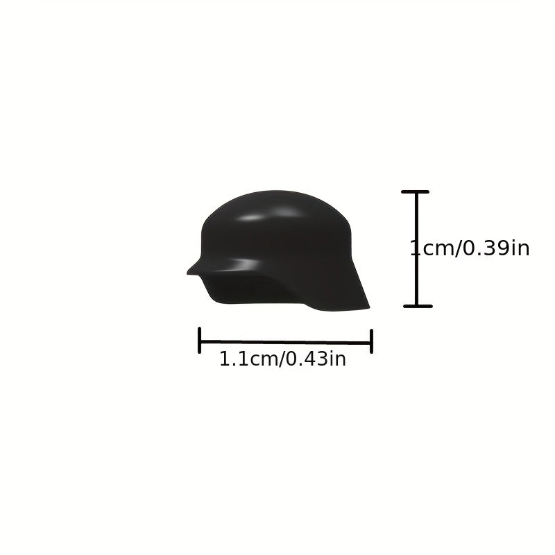 12pcs Mini Building Block Character Warrior Helmets DIY Dressing Toys
