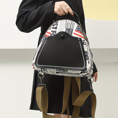 Casual Flap & Letter Pattern Backpack Travel Daypack