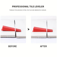 100pcs Tile Leveling System Plastic Wedges Tile Leveling Clips