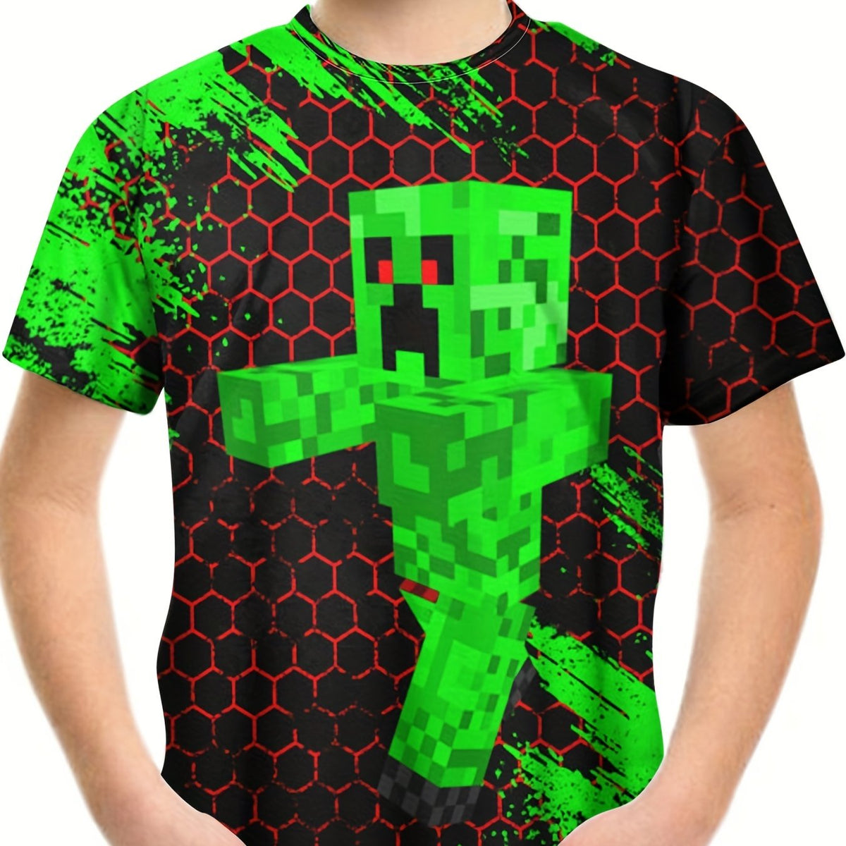 Kids Robot Graphic Tees Casual T shirt Boys And Girls 3D Print Street Wear