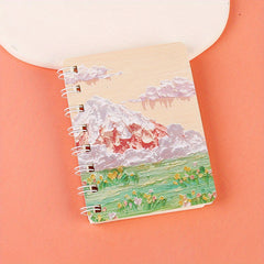 Mini Pocket Landscape Painting Coil Book A7 Notepad 80 Pages