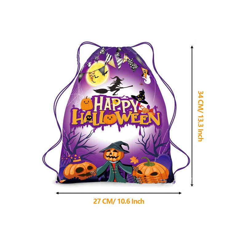 Halloween Gift Kids Drawstring Backpack Storage Bag