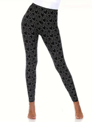  Heart Print High Rise Leggings