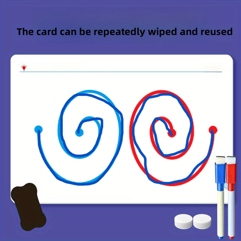 Brain Coordination Training Set 10pcs Double Side Three Difficulty Levels