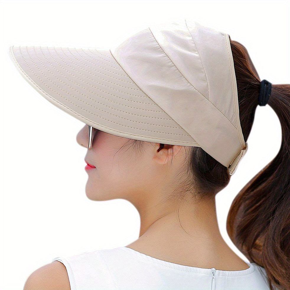 Wide Brim Sun Protection Visor Sun Hat Anti UV Lightweight Breathable Beach Hat
