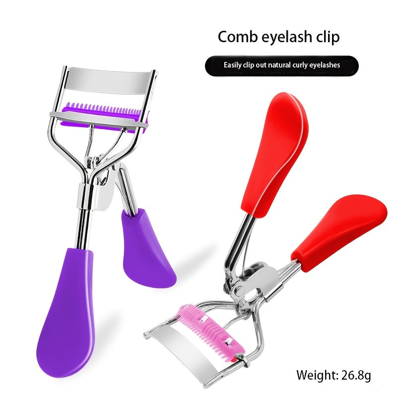 Wide Angle Eyelash Curler With Comb Eye Lash Clip Makeup Tool