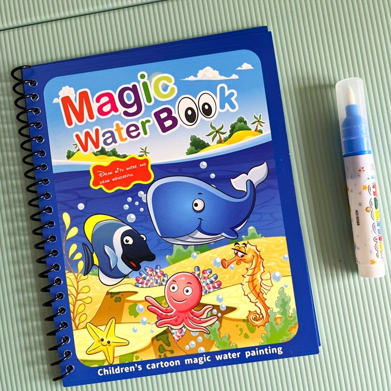 Seaworld Water Book with Pen - Magic Drawing Book