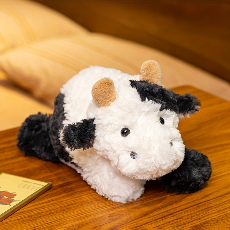 Realistic Plush Goat & Cow Stuffed Animal Soft Fluffy