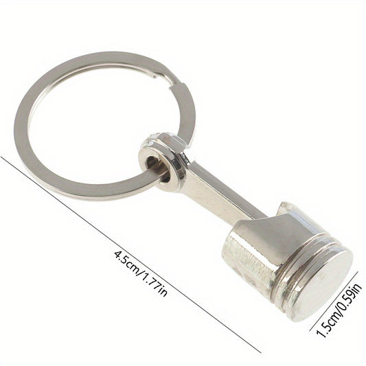 Metal Piston Model Keyring for Car Enthusiasts