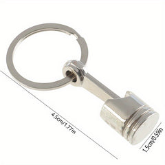 Metal Piston Model Keyring for Car Enthusiasts