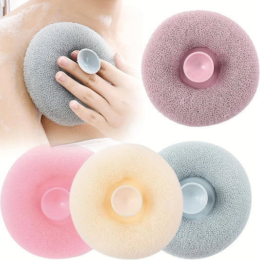 Exfoliating Shower Brush with Suction Cup Massage Bath Sponge Ball