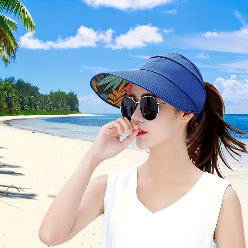 Wide Brim Sun Protection Visor Sun Hat Anti UV Lightweight Breathable Beach Hat