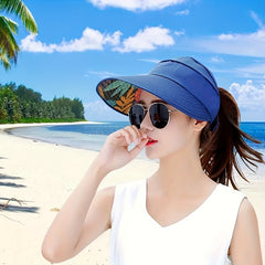 Wide Brim Sun Protection Visor Sun Hat Anti UV Lightweight Breathable Beach Hat