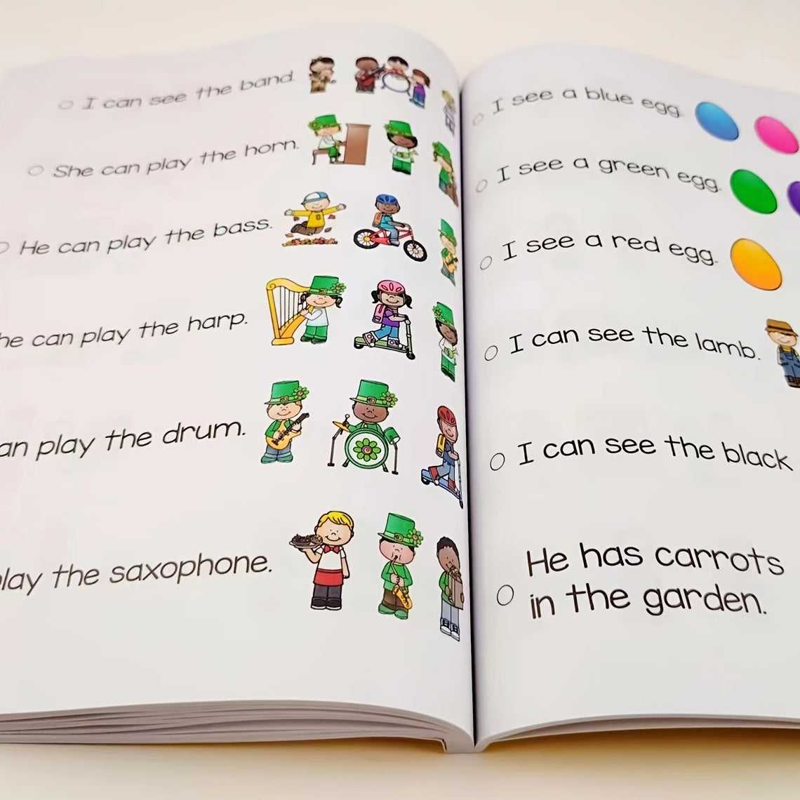 English Learning Workbook Through Pictures, Words, Sentences