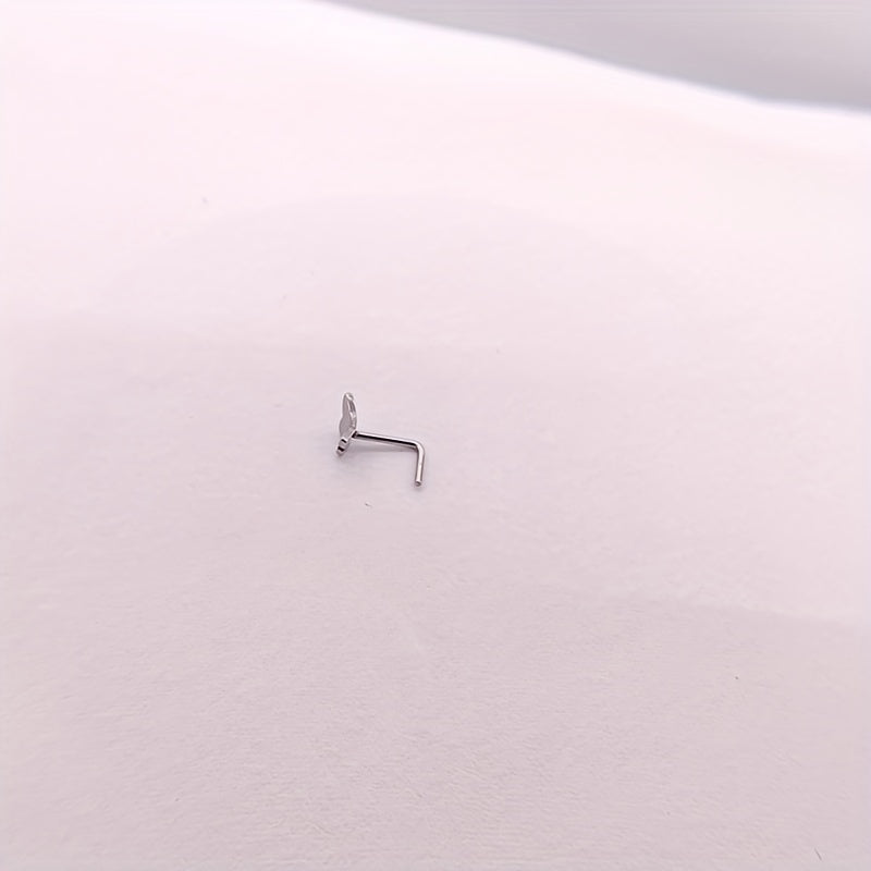 Butterfly Shape Nose Ring Stainless Steel Nose Stud Body Piercing Jewelry