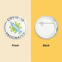9 Pcs Vaccine Button Pins Covid 19 Vaccinated Pins Men's Women's Brooches