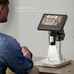 Coin Microscope 4.3 LCD 720P Digital Microscope 1000x USB for Error Coins