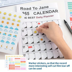 Annual English Desk Calendar Creative Planner