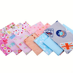 25pcs Random Patchwork DIY Quilted Fabric Set for Clothing and Home Decor