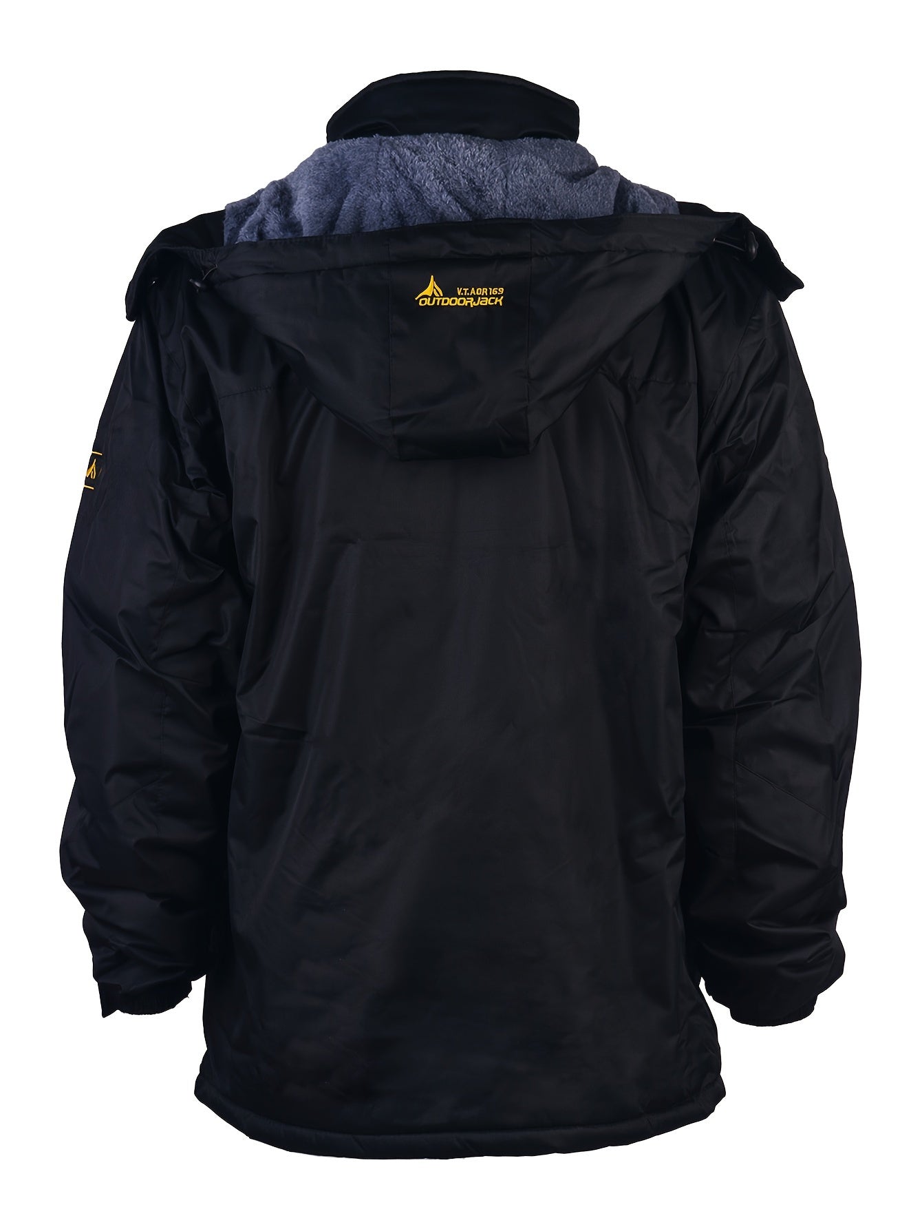 Men's Outdoor Hooded Windbreaker Jacket Waterproof Warm Jacket