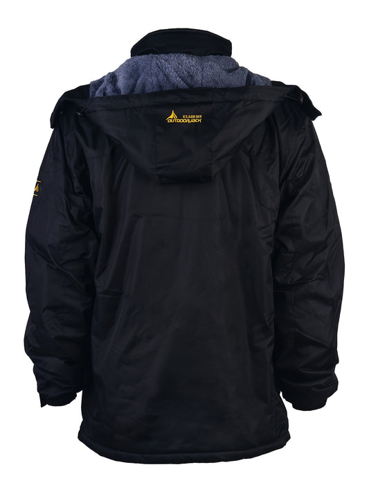Men's Outdoor Hooded Windbreaker Jacket Waterproof Warm Jacket