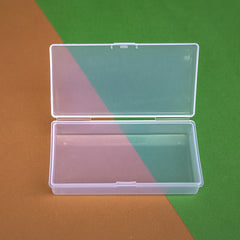 Plastic Transparent Jewelry Storage Box Nail Rhinestone Case