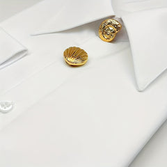 Ocean Style Seashell Conch Button Covers - Shirt Decorative Buttons