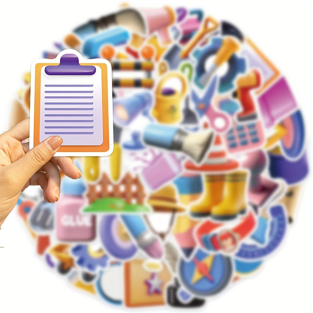 50pcs Tool Series Graffiti Stickers Waterproof DIY Creative Stickers