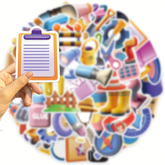 50pcs Tool Series Graffiti Stickers Waterproof DIY Creative Stickers