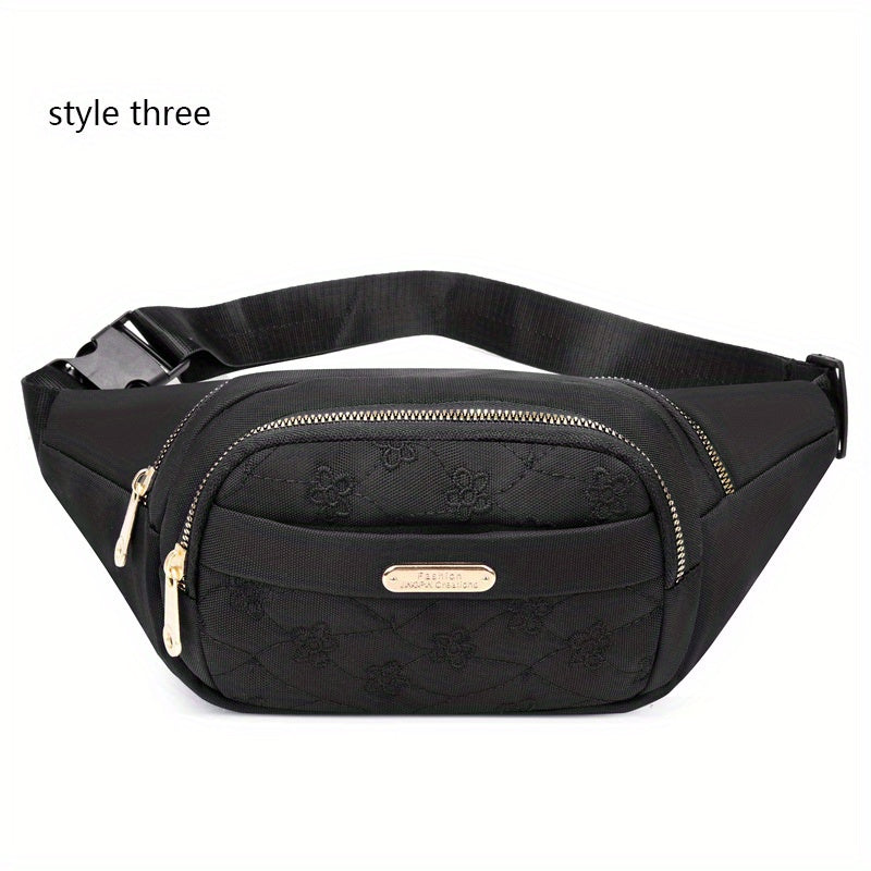 Embroidered Chest Bag Small Waist Bag