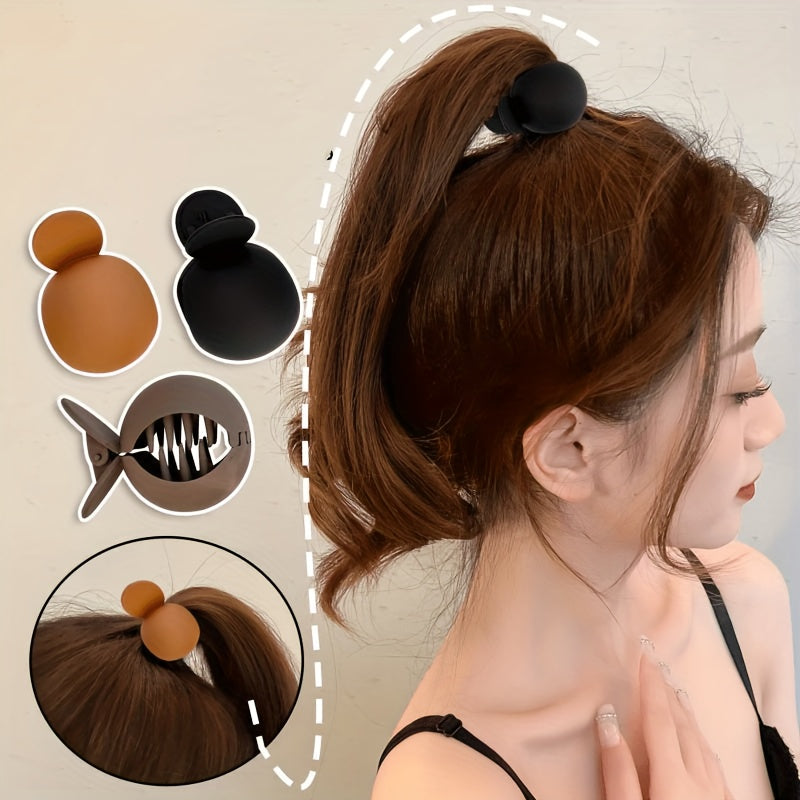 2pcs Cartoon Round Hair Clip Style Hairpin