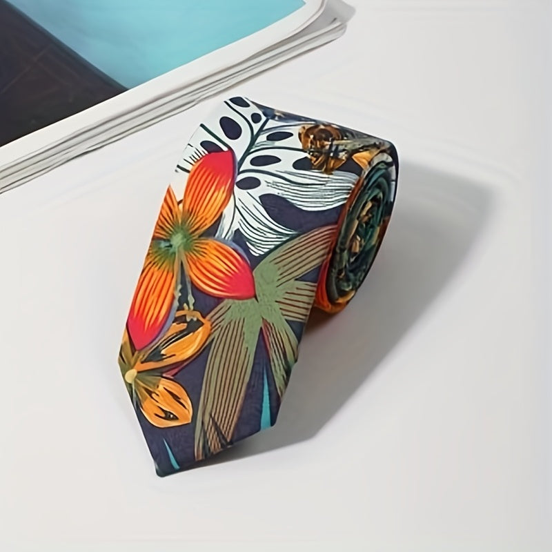 Men's Floral Necktie Business Wedding Party Necktie Gift For Men