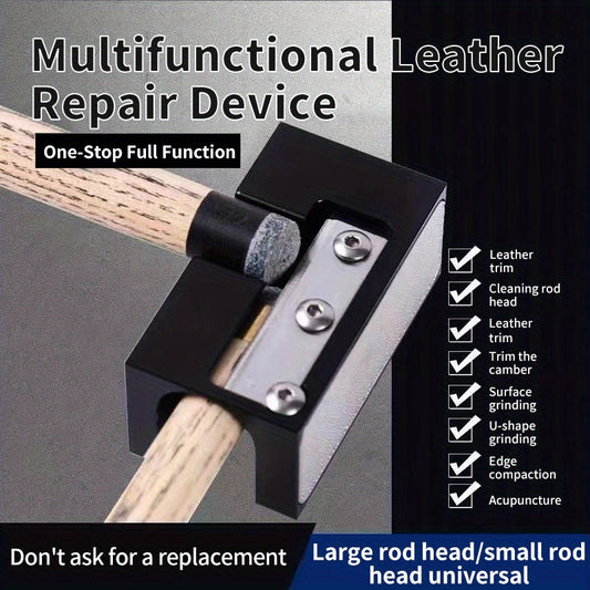 8 in 1 Pool Cue Tip Repair Tool Billiard Cue Stick Tip Grinder